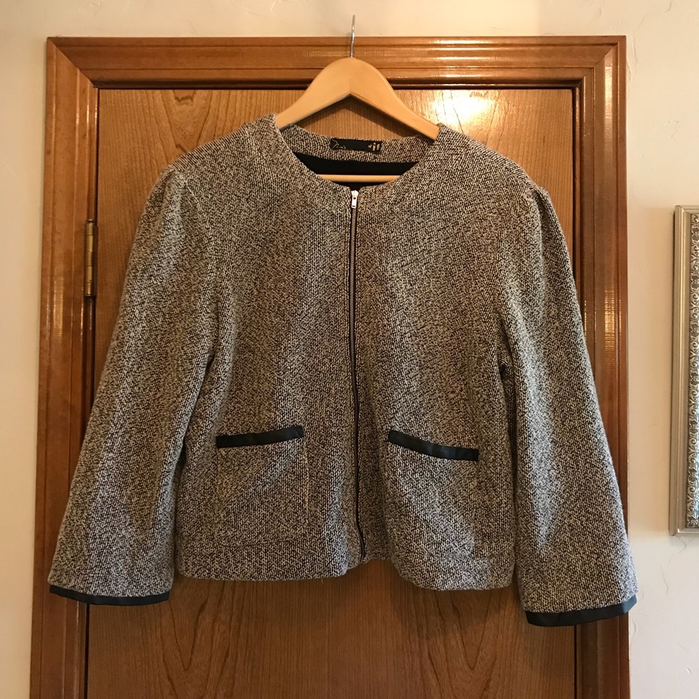 NOIR grey zip up jacket - Picture 1 of 7